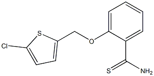 2-[(5-chlorothiophen-2-yl)methoxy]benzene-1-carbothioamide Struktur