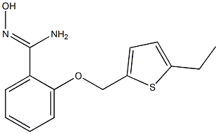 2-[(5-ethylthien-2-yl)methoxy]-N'-hydroxybenzenecarboximidamide Struktur