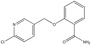 2-[(6-chloropyridin-3-yl)methoxy]benzamide Struktur