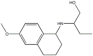 2-[(6-methoxy-1,2,3,4-tetrahydronaphthalen-1-yl)amino]butan-1-ol Struktur