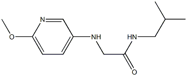 2-[(6-methoxypyridin-3-yl)amino]-N-(2-methylpropyl)acetamide Struktur