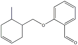 2-[(6-methylcyclohex-3-en-1-yl)methoxy]benzaldehyde Struktur