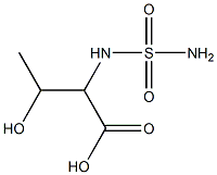 2-[(aminosulfonyl)amino]-3-hydroxybutanoic acid Struktur