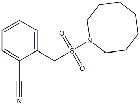 2-[(azocane-1-sulfonyl)methyl]benzonitrile Struktur