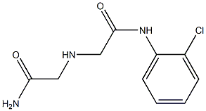 2-[(carbamoylmethyl)amino]-N-(2-chlorophenyl)acetamide Struktur