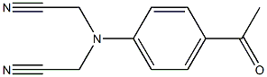 2-[(cyanomethyl)(4-acetylphenyl)amino]acetonitrile Struktur