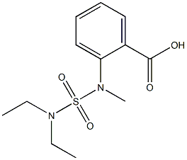 2-[(diethylsulfamoyl)(methyl)amino]benzoic acid Struktur