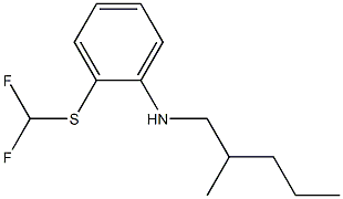 2-[(difluoromethyl)sulfanyl]-N-(2-methylpentyl)aniline Struktur