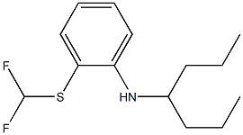 2-[(difluoromethyl)sulfanyl]-N-(heptan-4-yl)aniline Struktur