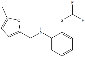 2-[(difluoromethyl)sulfanyl]-N-[(5-methylfuran-2-yl)methyl]aniline Struktur