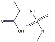 2-[(dimethylsulfamoyl)amino]propanoic acid Struktur