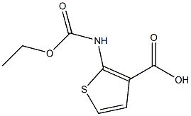 2-[(ethoxycarbonyl)amino]thiophene-3-carboxylic acid Struktur