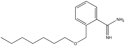 2-[(heptyloxy)methyl]benzene-1-carboximidamide Struktur