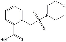 2-[(morpholine-4-sulfonyl)methyl]benzene-1-carbothioamide Struktur