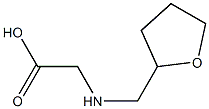 2-[(oxolan-2-ylmethyl)amino]acetic acid Struktur