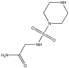 2-[(piperazine-1-sulfonyl)amino]acetamide Struktur