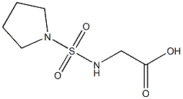 2-[(pyrrolidine-1-sulfonyl)amino]acetic acid Struktur