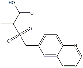 2-[(quinolin-6-ylmethane)sulfonyl]propanoic acid Struktur