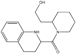 2-[1-(1,2,3,4-tetrahydroquinolin-2-ylcarbonyl)piperidin-2-yl]ethanol Struktur