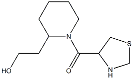 2-[1-(1,3-thiazolidin-4-ylcarbonyl)piperidin-2-yl]ethanol Struktur