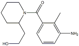 2-[1-(3-amino-2-methylbenzoyl)piperidin-2-yl]ethanol Struktur