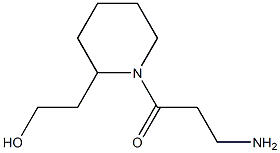 2-[1-(3-aminopropanoyl)piperidin-2-yl]ethanol Struktur