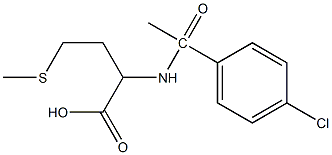 2-[1-(4-chlorophenyl)acetamido]-4-(methylsulfanyl)butanoic acid Struktur