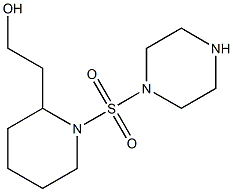 2-[1-(piperazine-1-sulfonyl)piperidin-2-yl]ethan-1-ol Struktur