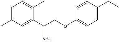 2-[1-amino-2-(4-ethylphenoxy)ethyl]-1,4-dimethylbenzene Struktur