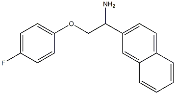 2-[1-amino-2-(4-fluorophenoxy)ethyl]naphthalene Struktur