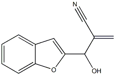 2-[1-benzofuran-2-yl(hydroxy)methyl]prop-2-enenitrile Struktur