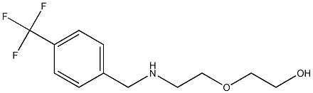 2-[2-({[4-(trifluoromethyl)phenyl]methyl}amino)ethoxy]ethan-1-ol Struktur