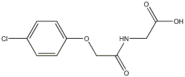 2-[2-(4-chlorophenoxy)acetamido]acetic acid Struktur