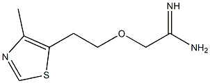 2-[2-(4-methyl-1,3-thiazol-5-yl)ethoxy]ethanimidamide Struktur