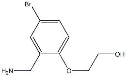 2-[2-(aminomethyl)-4-bromophenoxy]ethan-1-ol Struktur