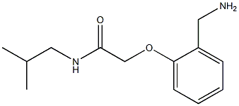 2-[2-(aminomethyl)phenoxy]-N-isobutylacetamide Struktur