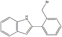 2-[2-(bromomethyl)phenyl]-1H-indole Struktur