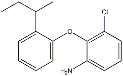 2-[2-(butan-2-yl)phenoxy]-3-chloroaniline Struktur