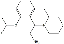 2-[2-(difluoromethoxy)phenyl]-2-(2-methylpiperidin-1-yl)ethan-1-amine Struktur