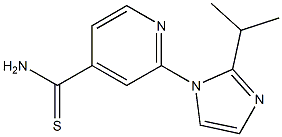 2-[2-(propan-2-yl)-1H-imidazol-1-yl]pyridine-4-carbothioamide Struktur