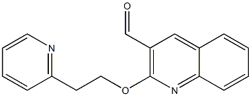 2-[2-(pyridin-2-yl)ethoxy]quinoline-3-carbaldehyde Struktur