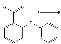 2-[2-(trifluoromethyl)phenoxy]benzoic acid Struktur