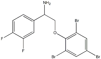 2-[2-amino-2-(3,4-difluorophenyl)ethoxy]-1,3,5-tribromobenzene Struktur