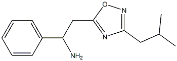 2-[3-(2-methylpropyl)-1,2,4-oxadiazol-5-yl]-1-phenylethan-1-amine Struktur