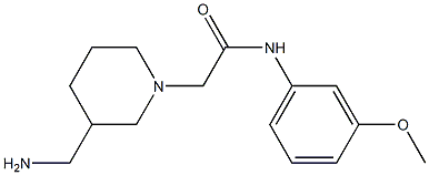 2-[3-(aminomethyl)piperidin-1-yl]-N-(3-methoxyphenyl)acetamide Struktur