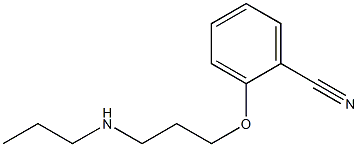 2-[3-(propylamino)propoxy]benzonitrile Struktur