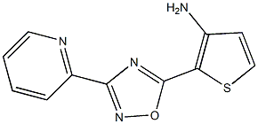 2-[3-(pyridin-2-yl)-1,2,4-oxadiazol-5-yl]thiophen-3-amine Struktur