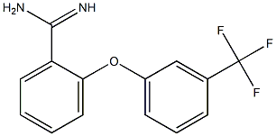 2-[3-(trifluoromethyl)phenoxy]benzene-1-carboximidamide Struktur