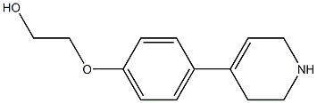 2-[4-(1,2,3,6-tetrahydropyridin-4-yl)phenoxy]ethan-1-ol Struktur