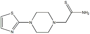 2-[4-(1,3-thiazol-2-yl)piperazin-1-yl]ethanethioamide Struktur